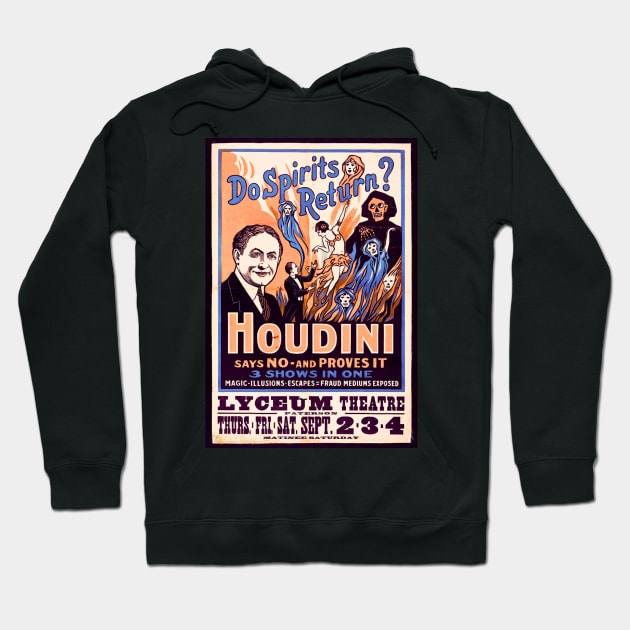 Vintage Houdini/ Halloween Hoodie by REVEREE ART